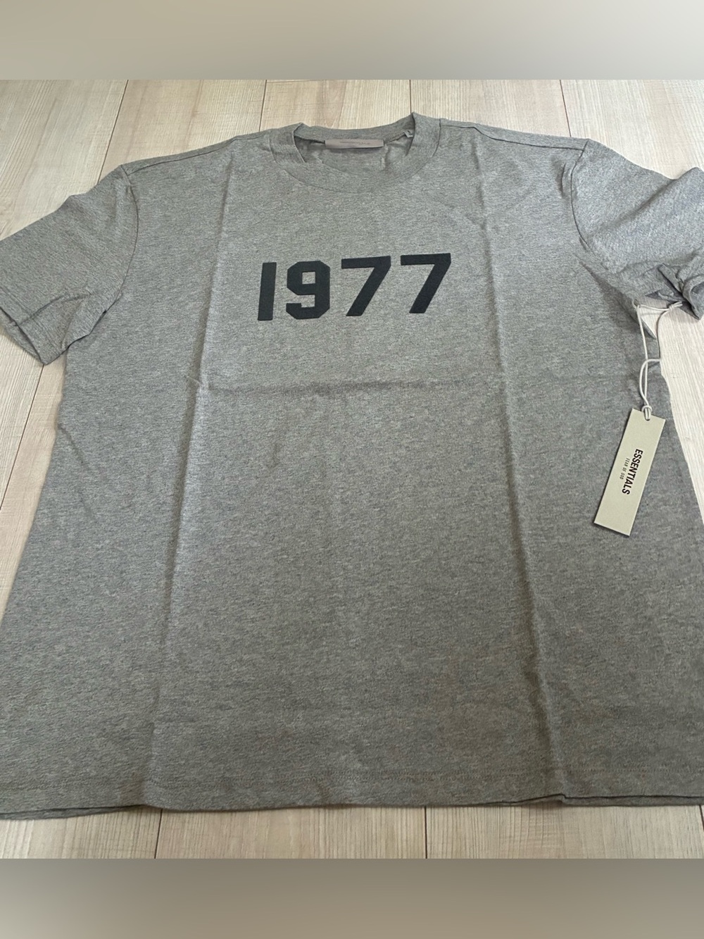 Essentials Gray '1977' Graphic Tee
